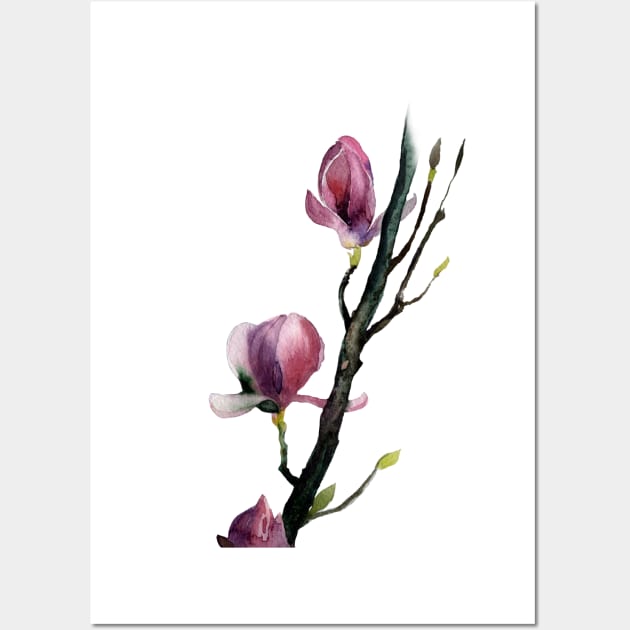 Magnolia Wall Art by Olga Berlet